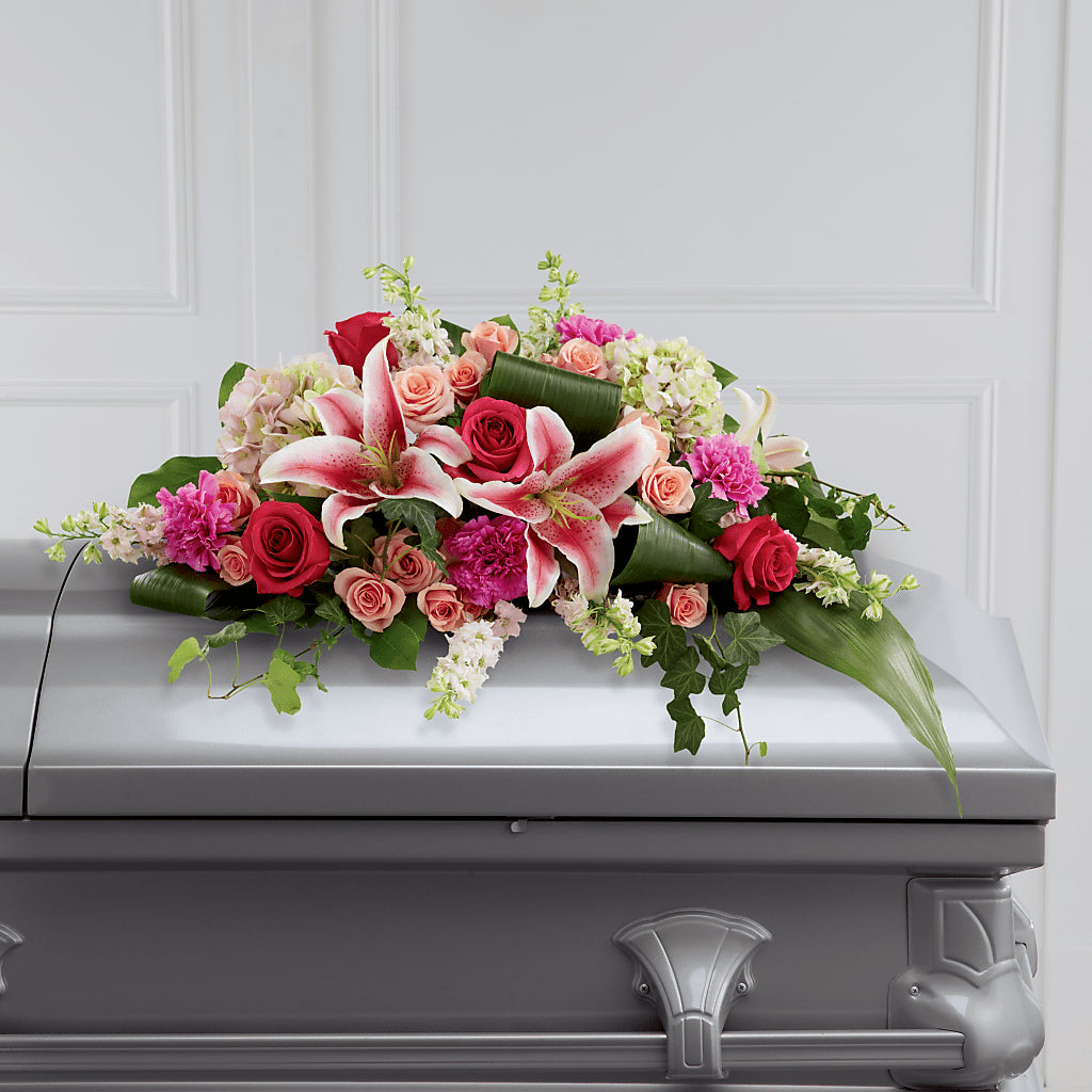Splendid Grace Casket Spray – FLOWERSDYY, Hendersonville TN
