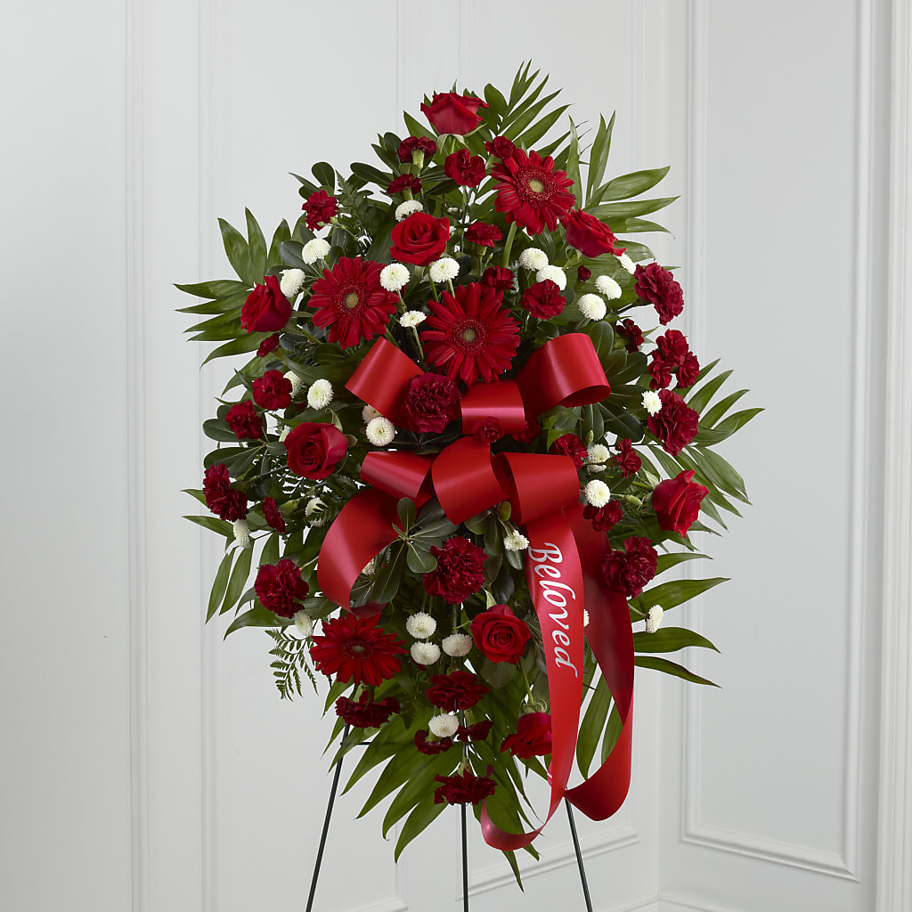 Treasured Memories Standing Spray – FLOWERSDYY, Hendersonville TN