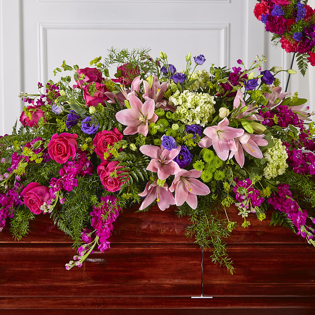 Radiant Tribute Casket Spray – FLOWERSDYY, Hendersonville TN