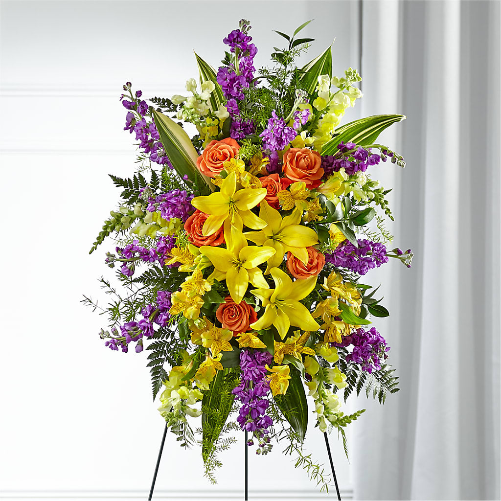 Thoughtful Prayers Standing Spray – FLOWERSDYY, Hendersonville TN