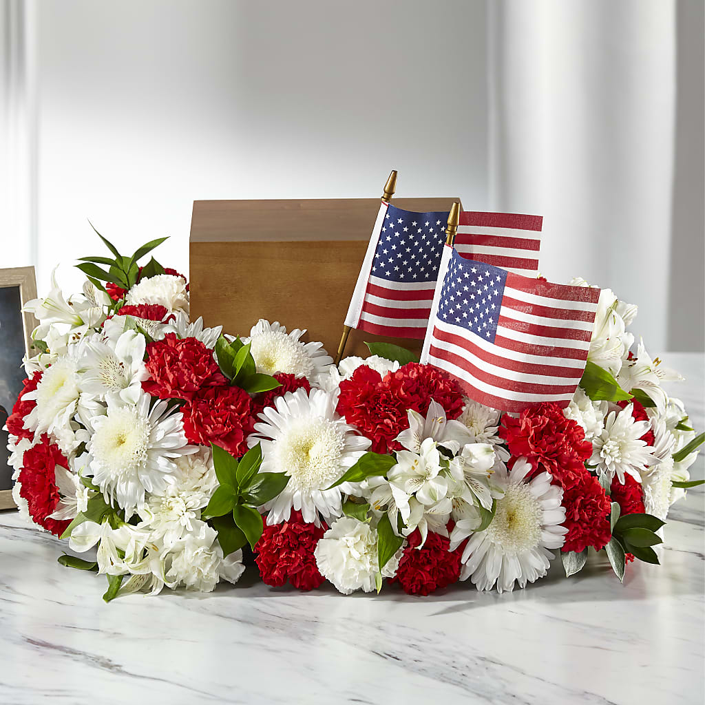 Spirit of Patriotism Cremation Adornment – FLOWERSDYY, Hendersonville TN