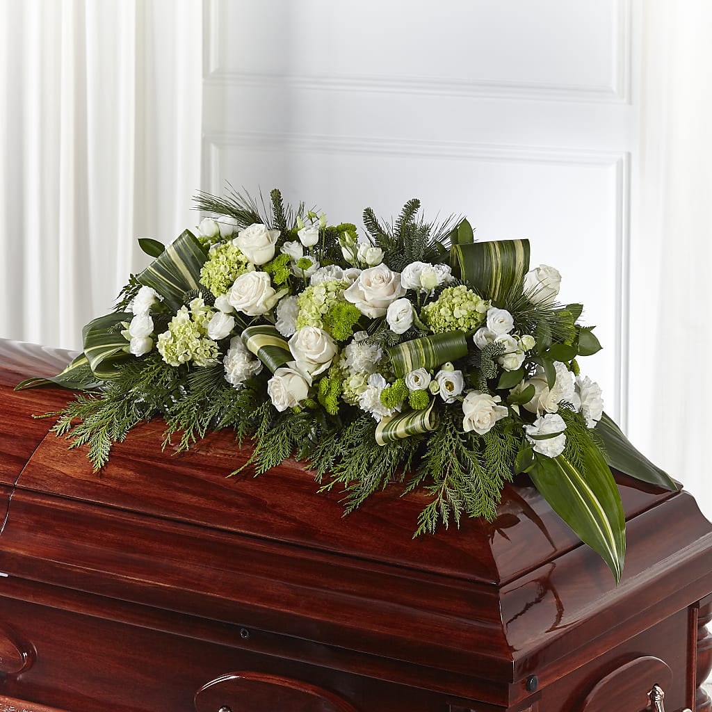 Hopeful Gesture Casket Spray – FLOWERSDYY, Hendersonville TN