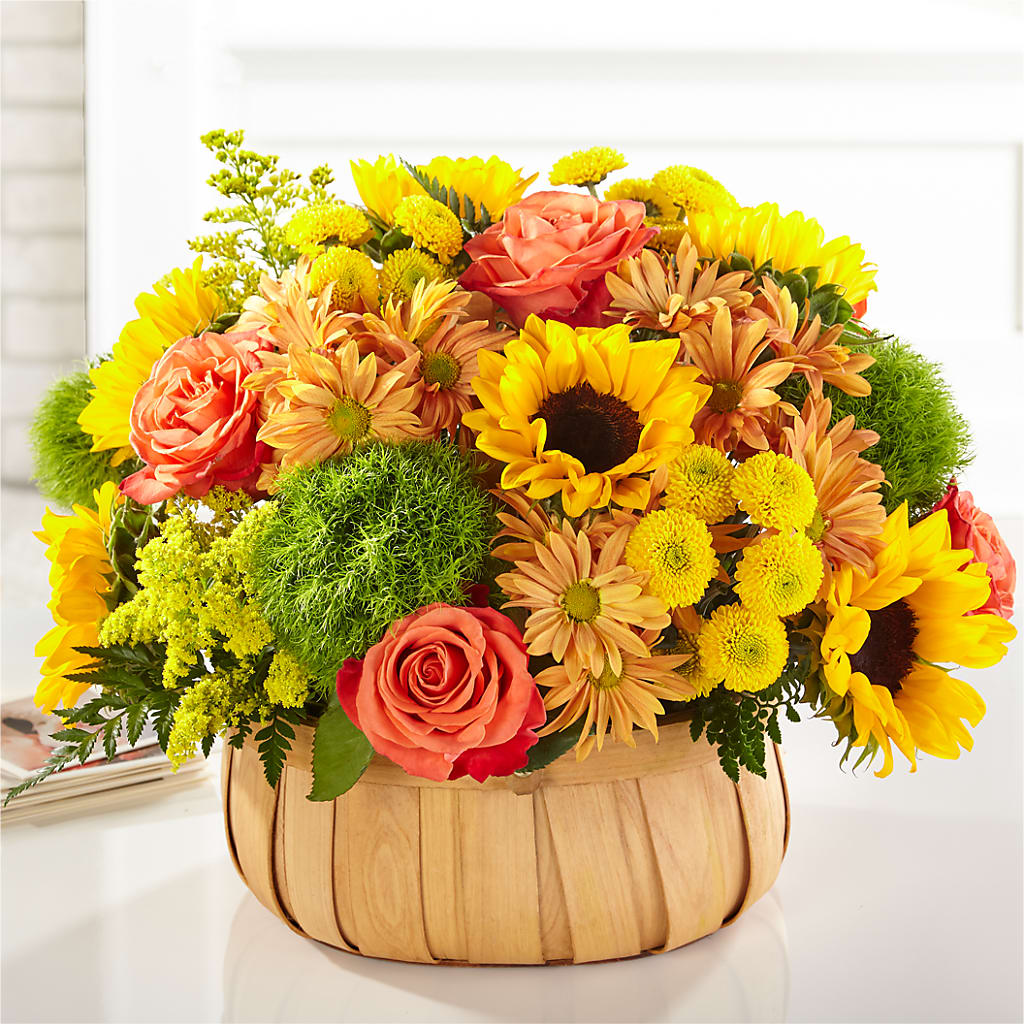 Harvest Sunflower Basket – FLOWERSDYY, Hendersonville TN