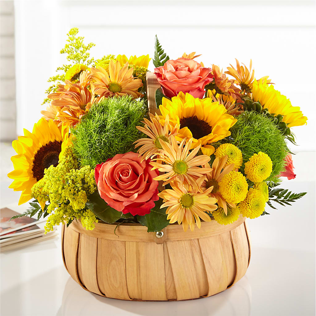 Harvest Sunflower Basket – FLOWERSDYY, Hendersonville TN