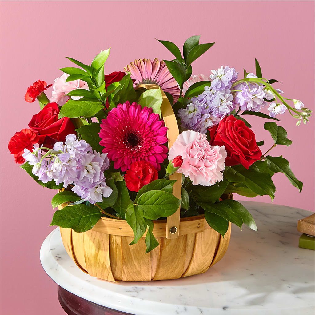 Pink Picnic Basket – Flowersdyy, Hendersonville TN