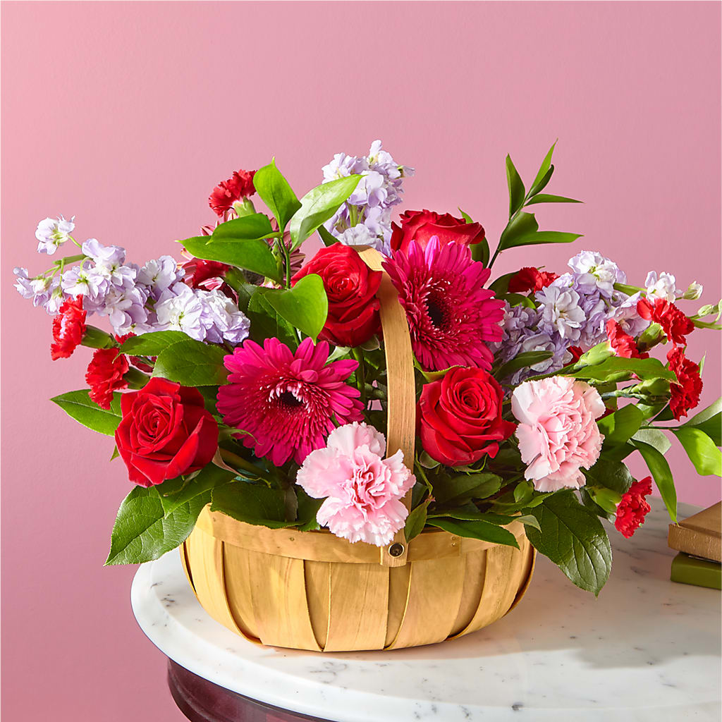 Pink Picnic Basket – Flowersdyy, Hendersonville TN