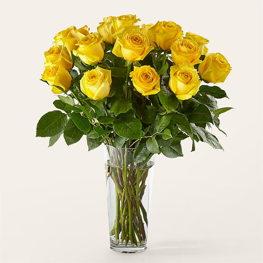 Long Stem Yellow Rose Bouquet – FLOWERS D & Y, Hendersonville TN
