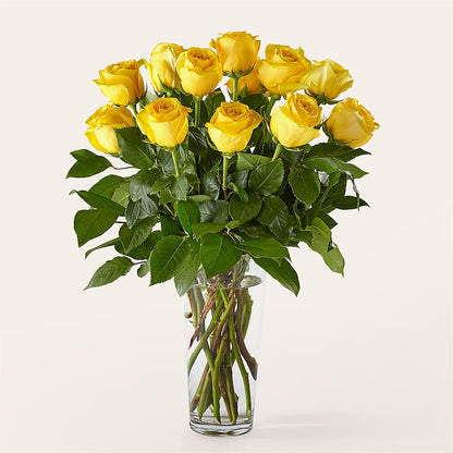 Long Stem Yellow Rose Bouquet – FLOWERS D & Y, Hendersonville TN