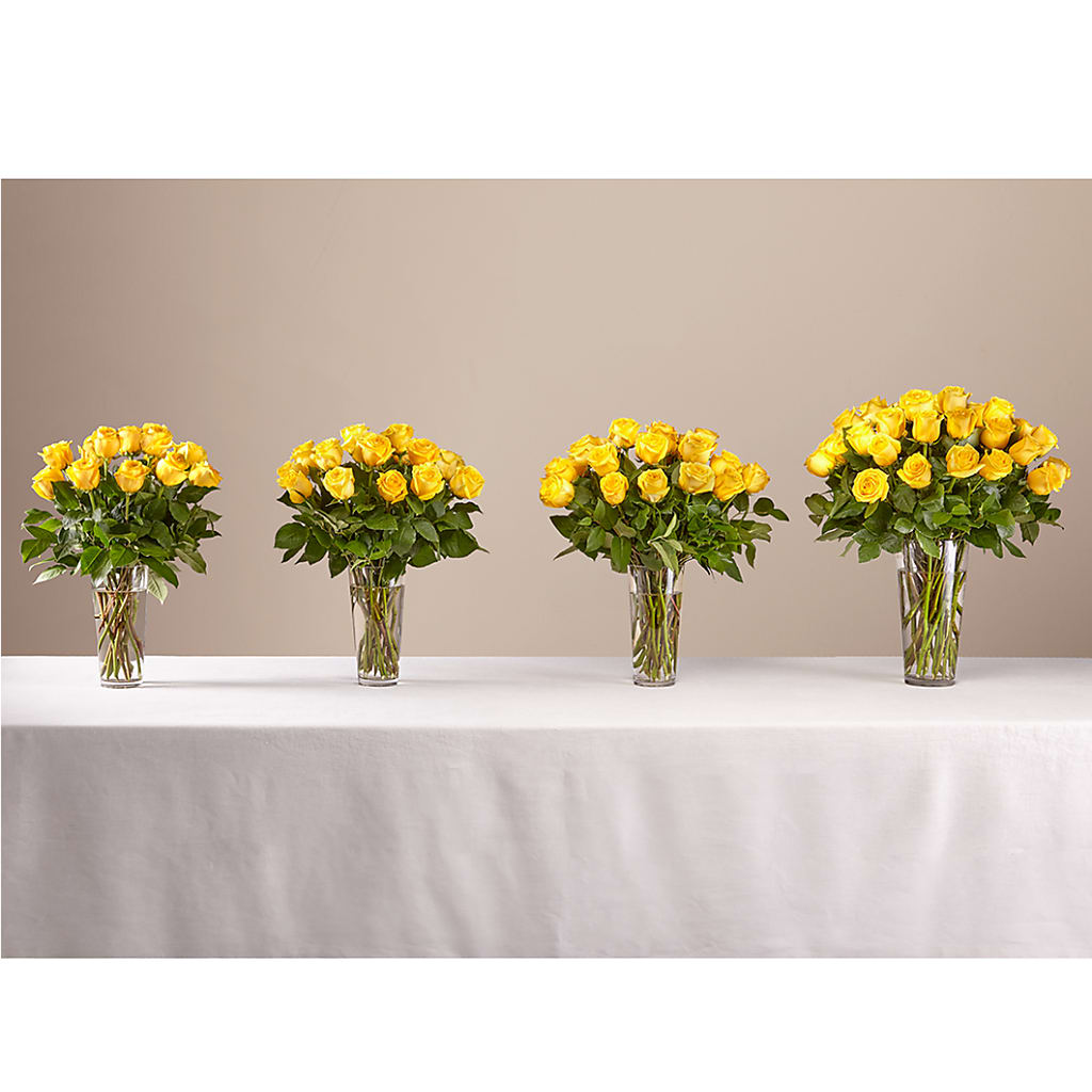 Long Stem Yellow Rose Bouquet – FLOWERS D & Y, Hendersonville TN