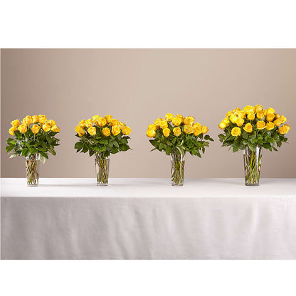 Long Stem Yellow Rose Bouquet – FLOWERS D & Y, Hendersonville TN