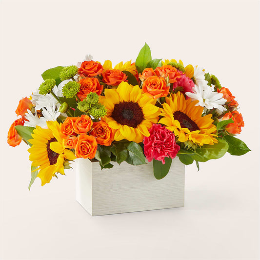 Sun-drenched Blooms Box Bouquet – FLOWERS D & Y, Hendersonville TN