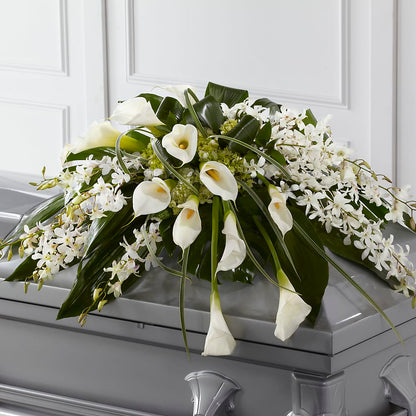 Angel Wings Casket Spray – FLOWERSDYY, Hendersonville TN