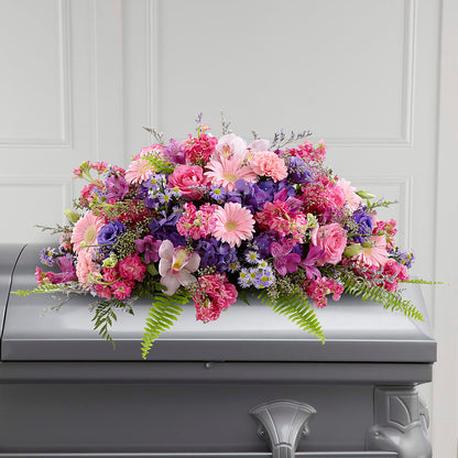 Glorious Garden Casket Spray – FLOWERSDYY, Hendersonville TN
