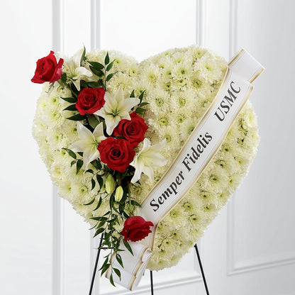 Heartfelt Hero Standing Heart – FLOWERSDYY, Hendersonville TN