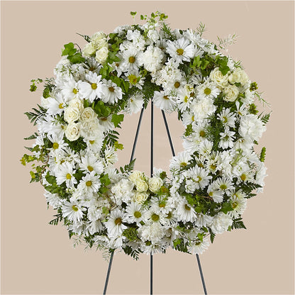 Faithful Wishes Wreath – FLOWERS D & Y, Hendersonville TN
