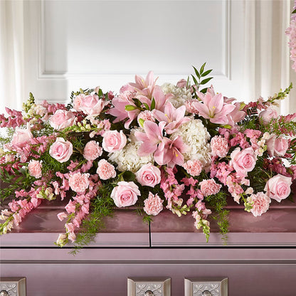 Life & Remembrance Casket Spray – FLOWERSDYY, Hendersonville TN