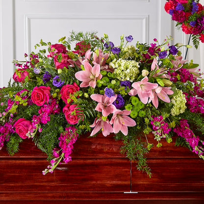 Radiant Tribute Casket Spray – FLOWERSDYY, Hendersonville TN