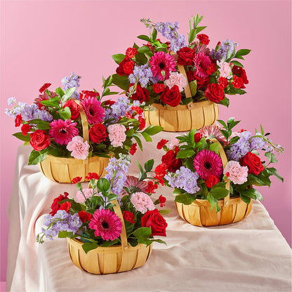 Pink Picnic Basket – FLOWERS D & Y, Hendersonville TN